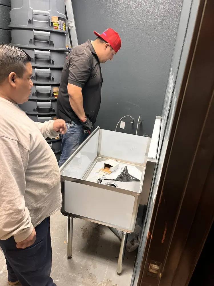Commercial plumbing and sink installation in Pioneer Square